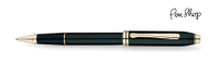 Cross Townsend Black Lacquer / 23 Carat Gold Rollerballs