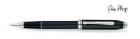 Cross Townsend Black Lacquer  / Rhodium Plated Rollerballs