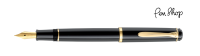 Pelikan Classic 200 Cartridge Pen / Black / Gold Plated Vulpennen