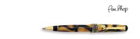 Aurora Limited Edition 'Afrika' Yellow Marbled Resin / Gold Plated Balpennen