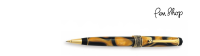 Aurora Limited Edition 'Afrika' Yellow Marbled Resin / Gold Plated Vulpotloden