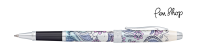 Cross Botanica Collection Purple Orchid / Chrome Plated Rollerballs