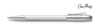 Graf von Faber-Castell Bentley White Satin / Chrome Plated Balpennen