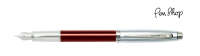 Sheaffer 100 Chrome / Translucent Red Vulpennen