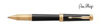 Parker Premier Deep Black Lacquer / Gold Plated Rollerballs