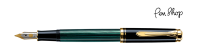 Pelikan Souverän 300 Black / Green / Gold Plated Vulpennen