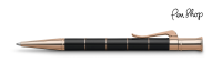 Graf von Faber-Castell Classic Anello Precious Black Resin / Rose Gold Plated Balpennen