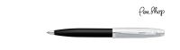 Sheaffer 100 Chrome / Translucent Black Balpennen