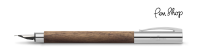 Faber-Castell Ambition Walnut Wood / Chrome Plated Vulpennen