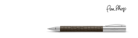 Faber-Castell Ambition 3D 'Croco' / Brown / Chrome Plated Rollerballs