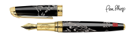 Caran d'Ache Year of The Dog 2018 Chinese Black Lacquer / Gold Plated Vulpennen