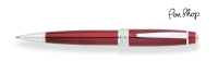 Cross Bailey Red Lacquer / Chrome Plated Balpennen