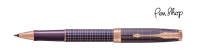 Parker Sonnet Chiselled Silver / 18K / Purple / Pink Gold Plated Rollerballs