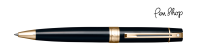 Sheaffer 300 Glossy Black / Gold Plated Balpennen