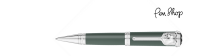 Mont Blanc Writers Limited Edition 2019 "Jungle Green" Resin / Kipling / Platinum Coated Balpennen