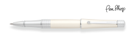 Cross Beverly White Lacquer / Chrome Plated Rollerballs