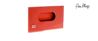 Ögon One Touch Visitekaarthouder Red / Aluminium Visitekaarthouders