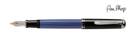 Pelikan Souverän 405 Black / Blue / Silver Plated Vulpennen
