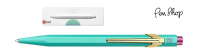 Caran d'Ache 849 Claim Your Style (UITLOPEND) Turquoise / Chrome Plated Balpennen