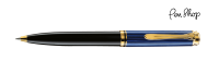 Pelikan Souverän 600 Black / Blue / Gold Plated Balpennen