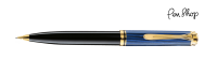 Pelikan Souverän 600 Black / Blue / Gold Plated Vulpotloden