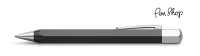 Faber-Castell Ondoro Black Graphite / Chrome Plated Balpennen