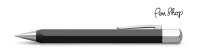 Faber-Castell Ondoro Black Graphite / Chrome Plated Vulpotloden