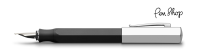 Faber-Castell Ondoro Black Graphite / Chrome Plated Vulpennen