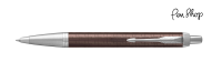 Parker IM Premium Brown / Chrome Plated Balpennen