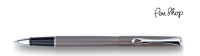 Diplomat Traveller Taupe Grey / Chrome Plated Rollerballs