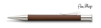 Graf von Faber-Castell Guilloche Colour Concept Cognac / Chrome Plated Balpennen