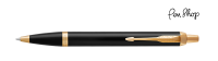 Parker IM Black Lacquer / Gold Plated Balpennen