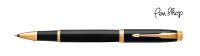 Parker IM Black Lacquer / Gold Plated Rollerballs