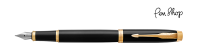 Parker IM Black Lacquer / Gold Plated Vulpennen