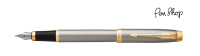 Parker IM Brushed Metal / Gold Plated Vulpennen