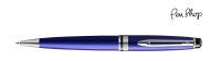 Waterman Expert Blue / Chrome Plated Balpennen